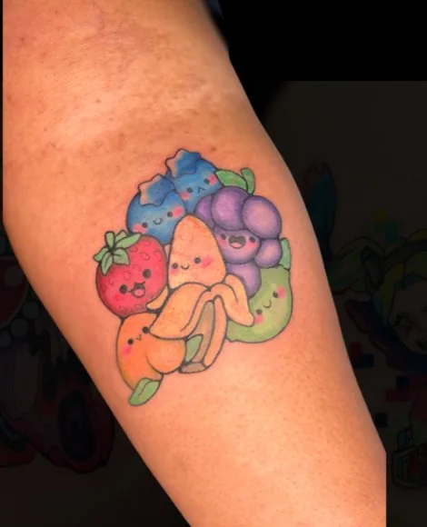 Kawaii Polly Pocket tattoo by Someones Weird Sister Nashville