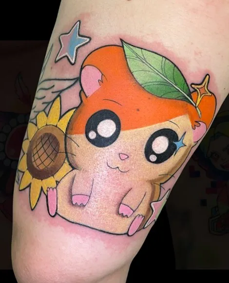 Neo-traditional lemon tattoo by Someones Weird Sister Nashville