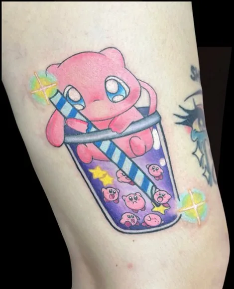Kawaii bee tattoo by Someones Weird Sister Nashville